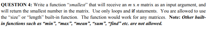 receive a 1 x n vector as an input argument, and will