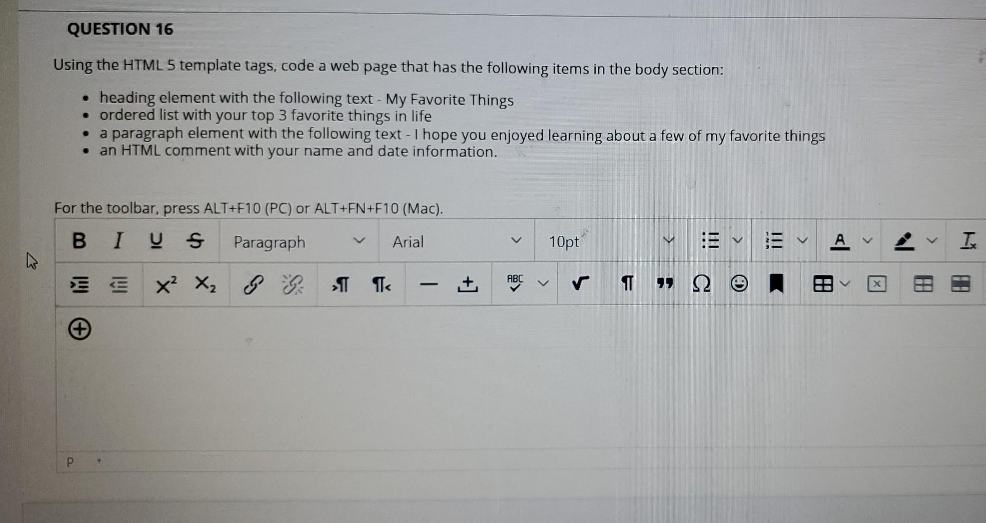 please answer this coding question asap. thanks in advance. Using the HTML