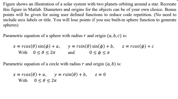Can somebody code this in MATLAB? It should be a 3D