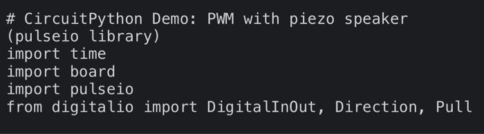 and 4 different color LEDs and a Piezo Speaker. Send audio tones