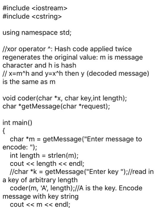 code: Using the provided starter code encoder1.cpp, you are to write a