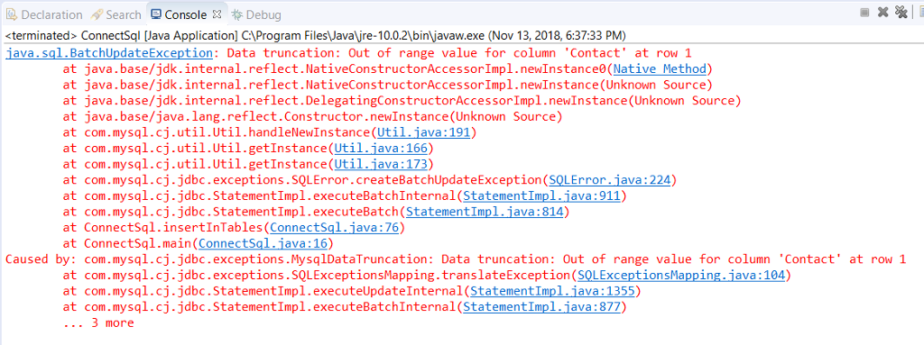 static string url- "Jdbc : mysql://localhost : 3306/Javatest?autoRecconect-true&use>SL=false"; private static Connection con