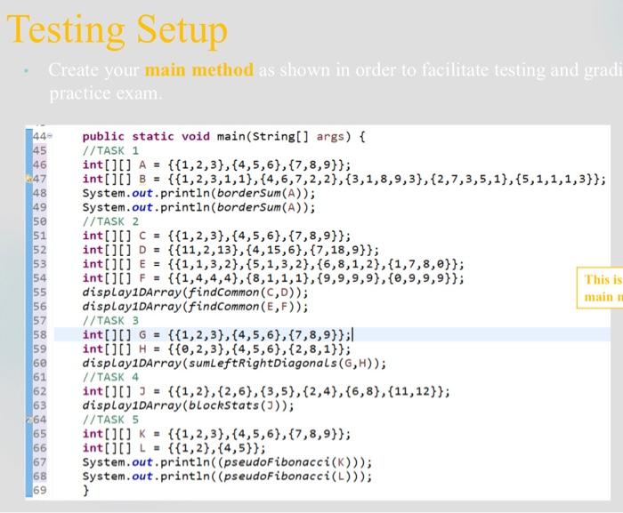for loop . Create an overloaded version of this method to display