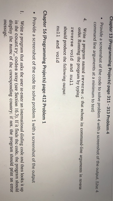  Could you do it using C? Chapter 13 (Programming Projects) page