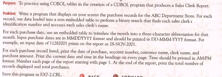NEED COBOL HELP ASAP I'm trying to completed this program in COBOL