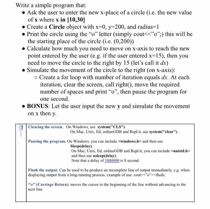 please solve in c++ language Write a simple program that: Ask the