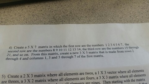  (MATLAB) I need exact script please no comments in between 4)