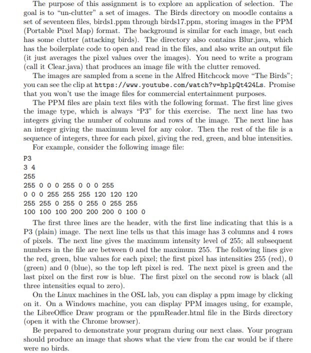  Given: Select.java import java.util.Random; public class Select { static Random rm;