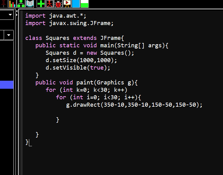 seem to get the inner for loop correct. It iterates 30 times
