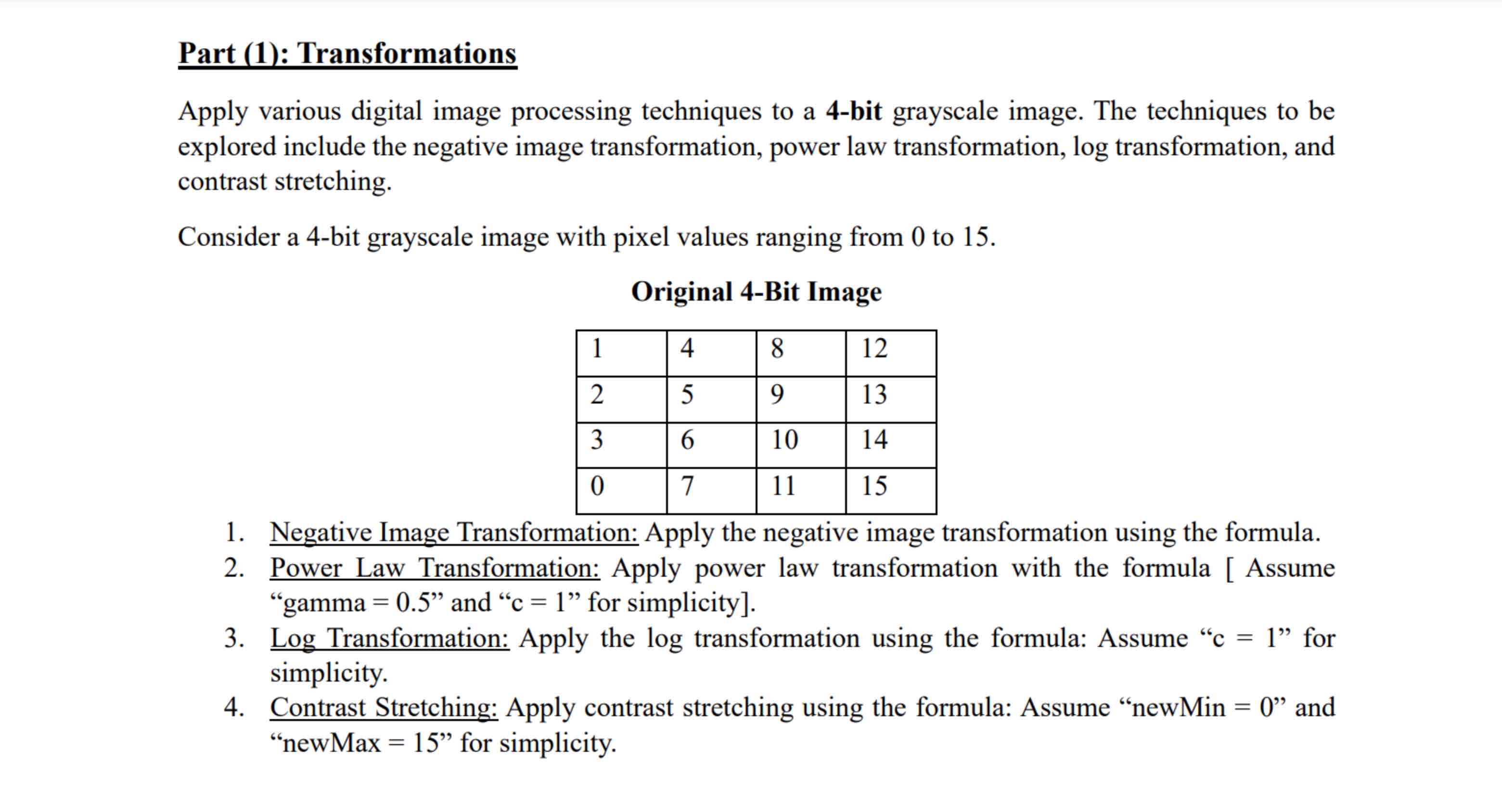  This is a Q from my Digital Image Processing assignment 