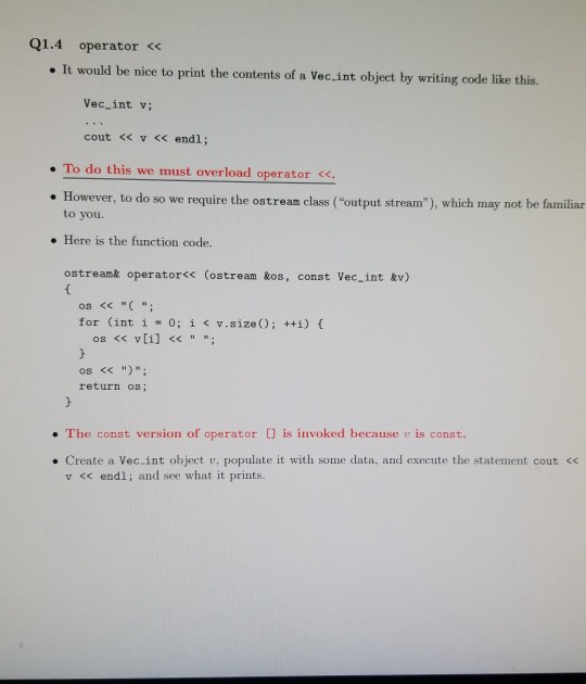 int (int n); Vec int (int n, int a) Vec int (const