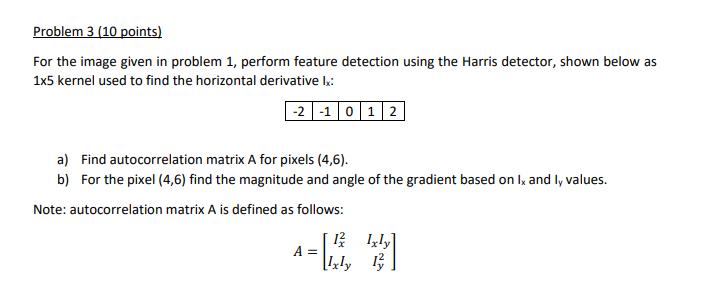 Image Processing Problem 1 image in For the image given in problem
