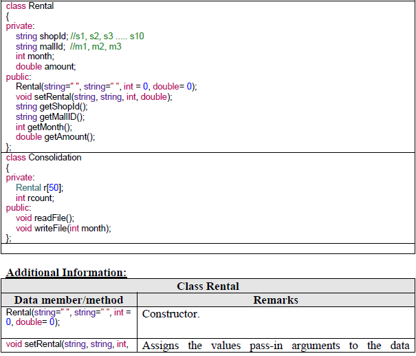 Kindly write C++ code for following questions. Write a test driver to