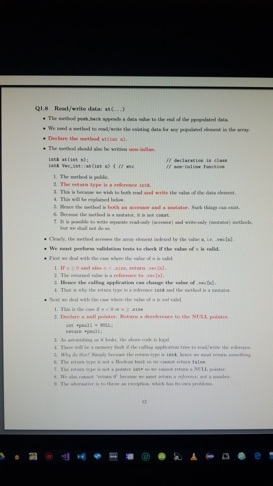 the number of elements in vec which are populated with data. 3.