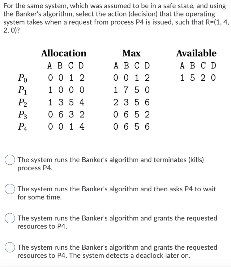  For the same system, which was assumed to be in a