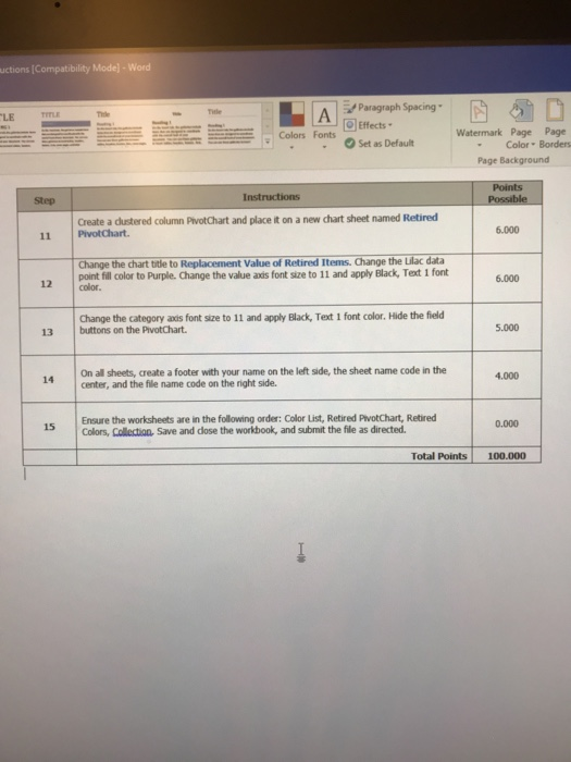 of grading the project you are required to perform the following tasks: