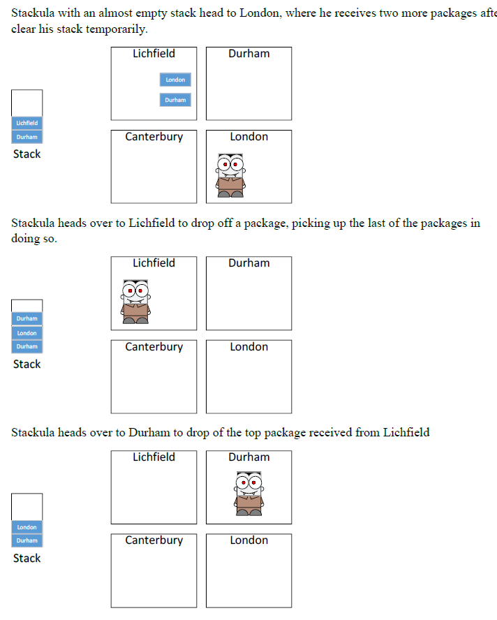 in the middle is tough, so he will only ever deliver boxes