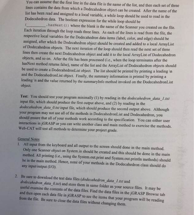volume, and average surface to volume ratio for all Dodecahedron DodecahedronList. The