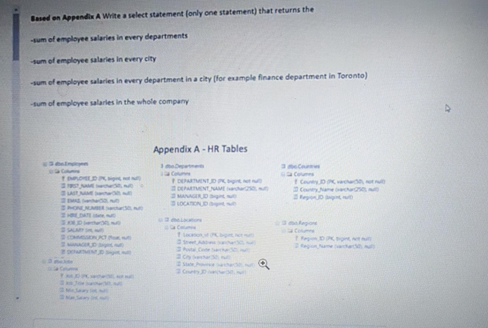 5 plz ans this Insed on Appendix A Write a select