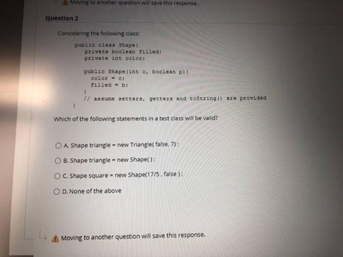 main method has the following statements: Point pl = new Point (1,1)