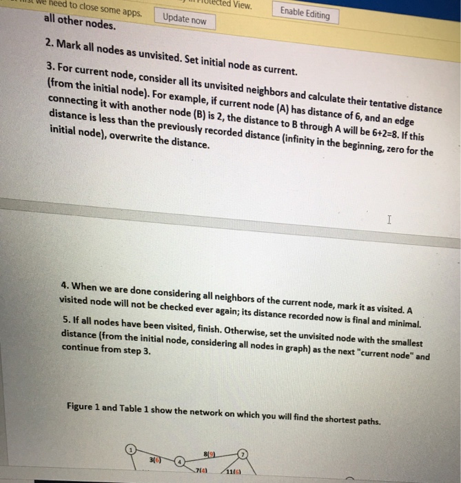some apps. Dijkstra's Algorithm Implementation You will implement an algorithm developed by