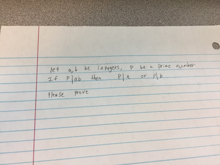  discrete math question Let a, b be integers, P be a