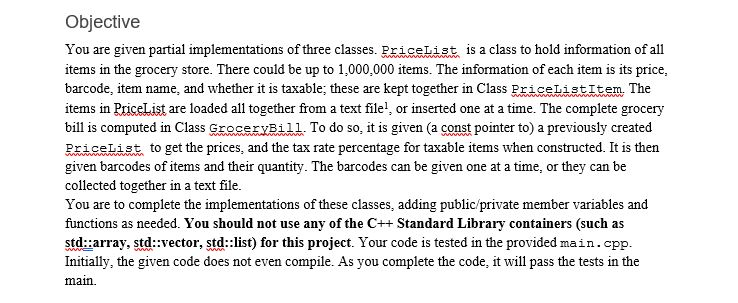  here is the header file and cpp file for groceryBill just