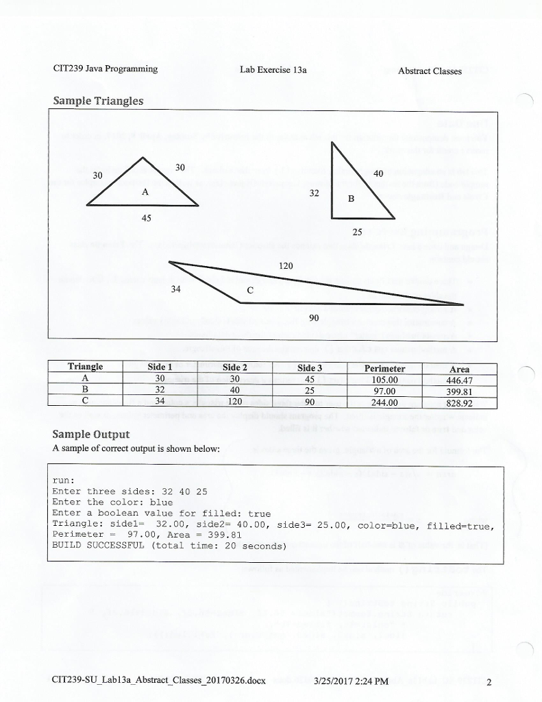must demonstrate the solution for this lab exercise to the instructor by