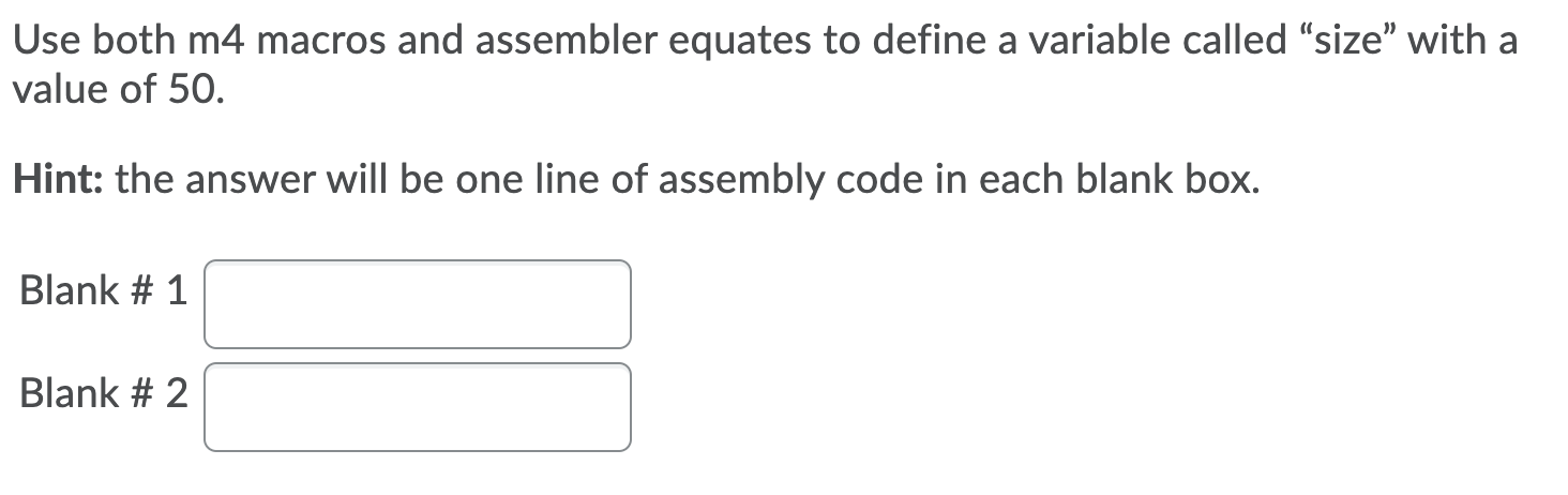 Use both m4 macros and assembler equates to define a variable