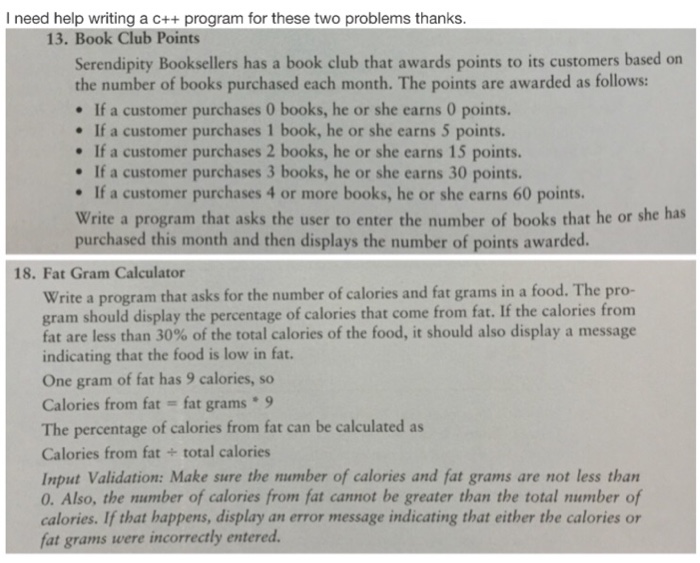  These are two different problems I need writing cpp files for.
