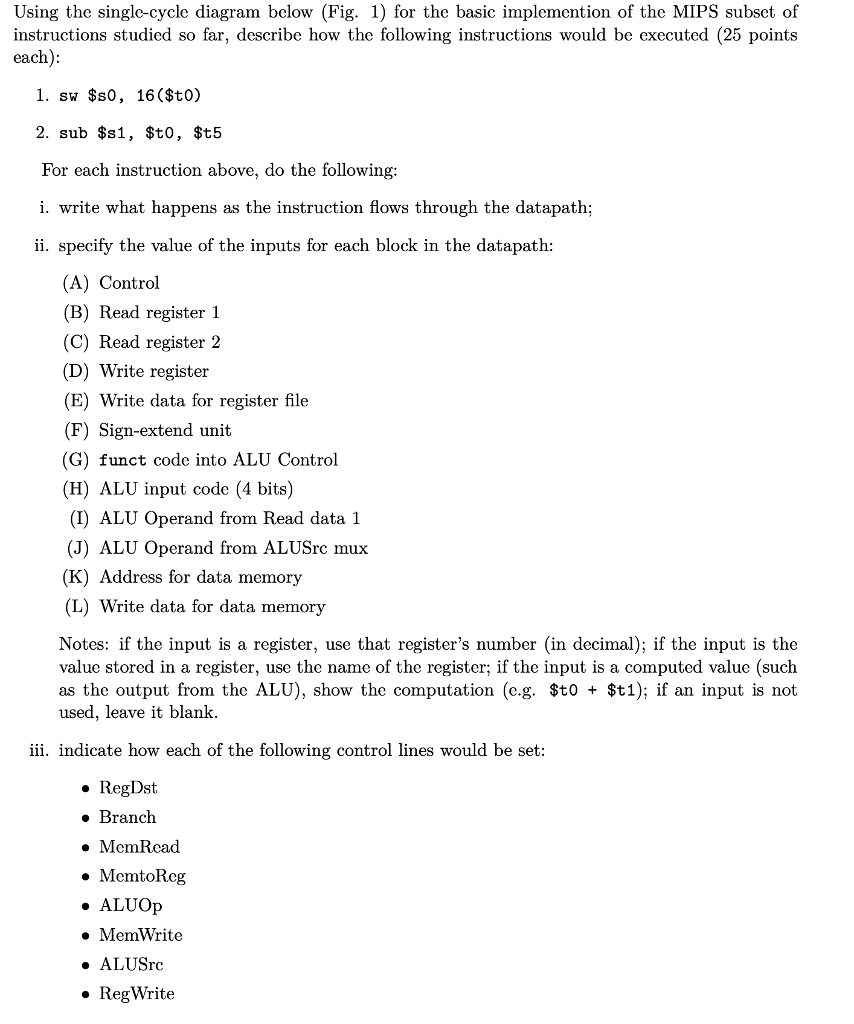 Add. ALU result 4 Shift left 2 RegDst Branch MemRead MemtoRe Instruction