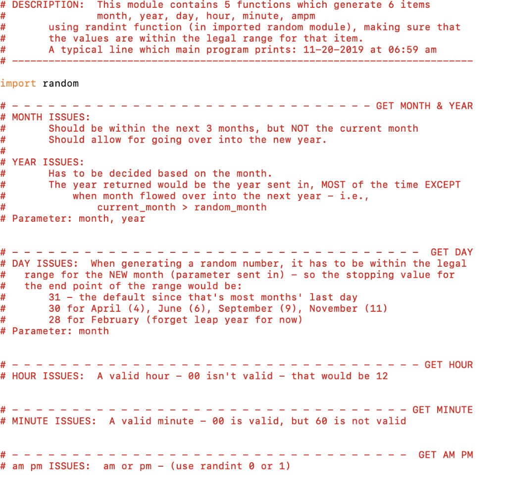 for the user. # Dates must be: # - in a future