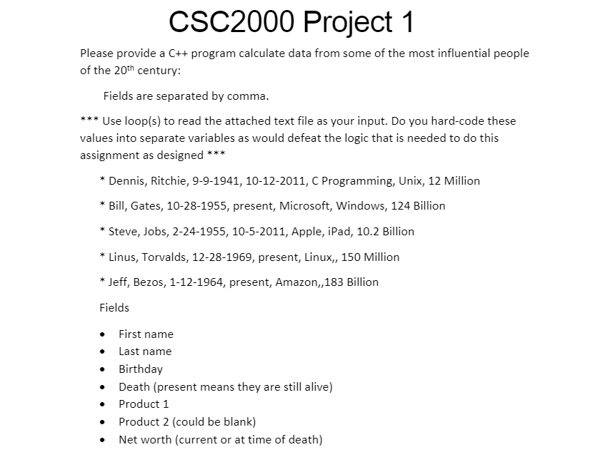 (Thumbs up for good work) Please answer in C++. The text file