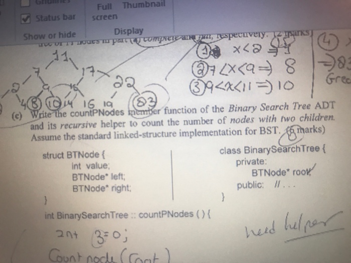  Full Thumbnail Status bar screen Show or hide Display 1 @rLX29