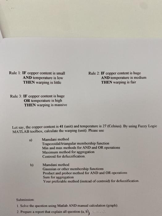 studied by the engineer were temperature and copper content of the plates.