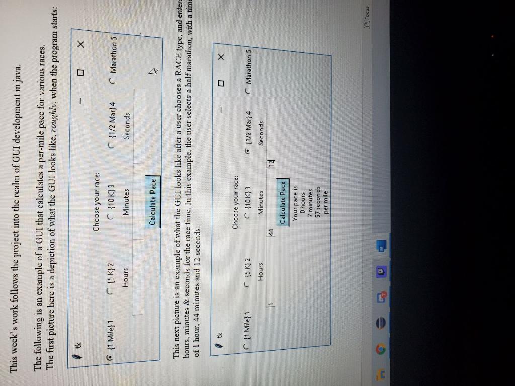This Semesters Project will be on Creating A Running Log. The running