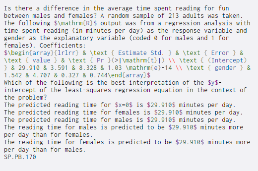  Is there a difference in the average time spent reading for