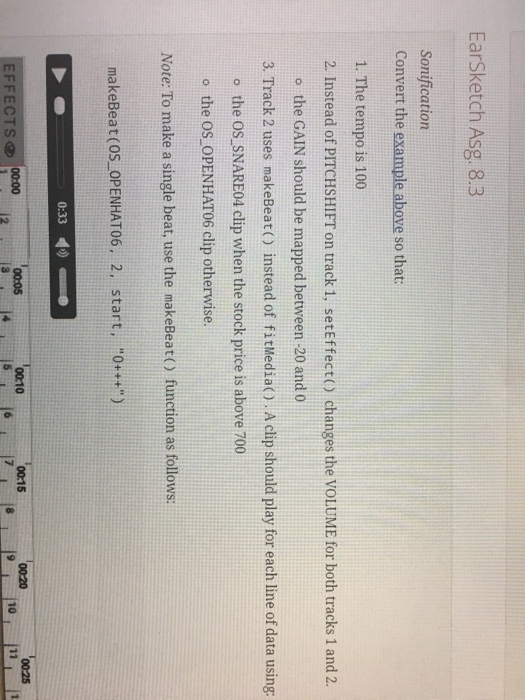 text file. Read the comments carefully to understand the code. from earsketch