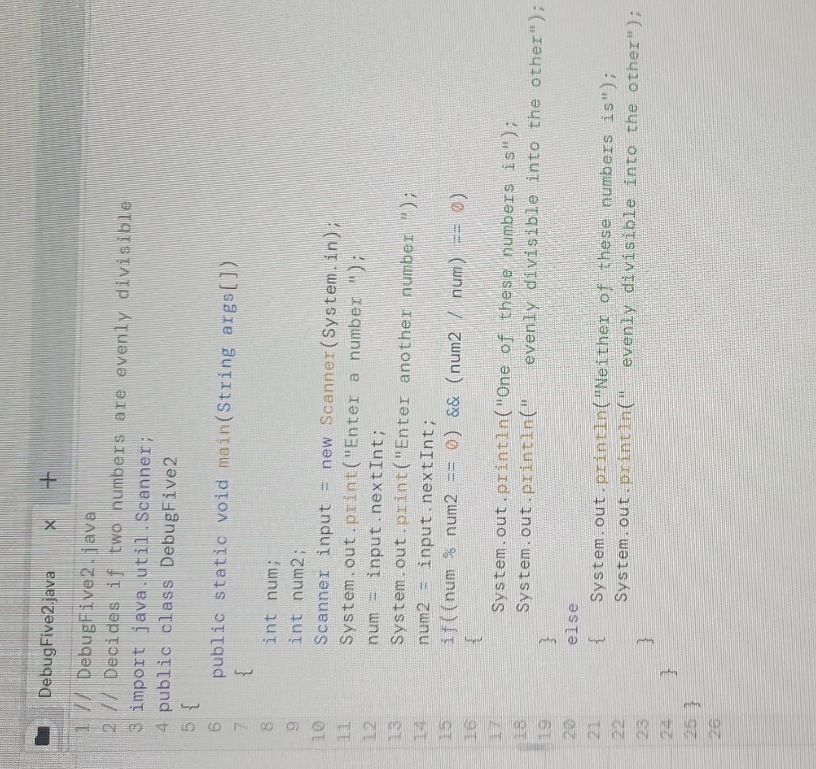 compiles without error. The DebugFive2 logic errors have been fixed. The DebugFive