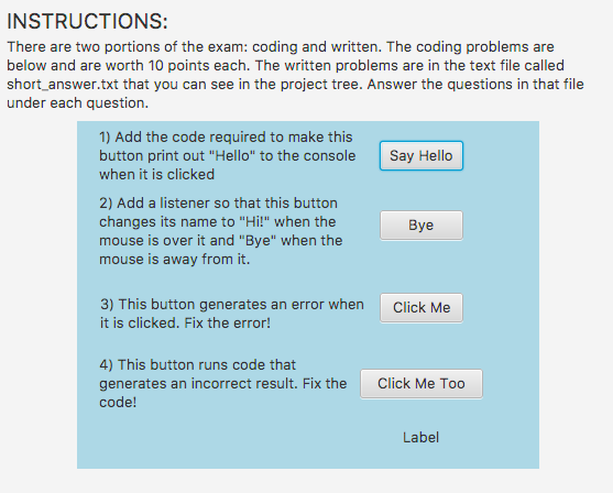 Can someone please help me write the code for these questions! There
