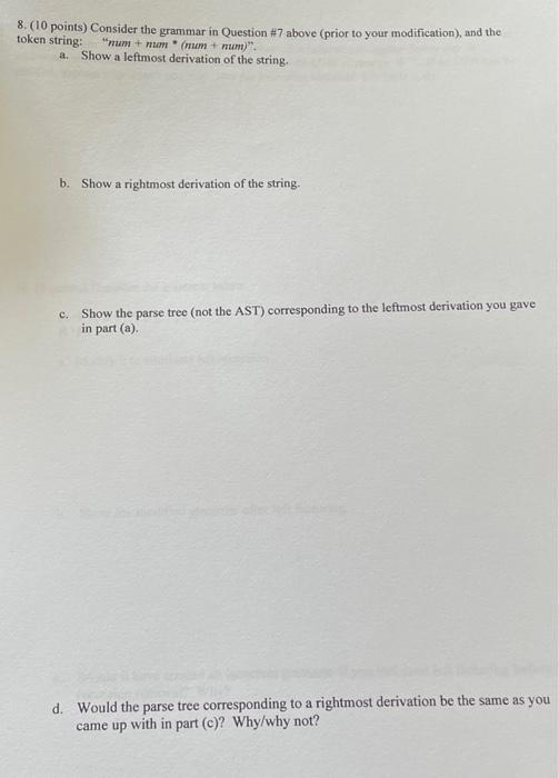 modification), and the token string: "num + mum " (mum + num)".