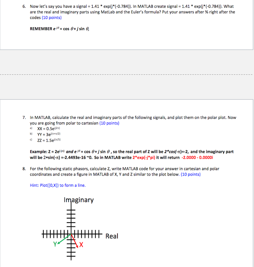 = x + jy = relo Relationship of Polar to the Rectangular