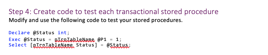 Use Master; go If Exists(Select Name from SysDatabases Where Name = 'Assignment05DB_YourNameHere')