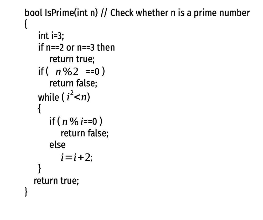 Find the cost function of the following algorithm and express the upper