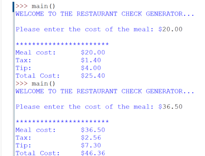 it's supposed to look like. Lab Assignment 2: Console Input and Output