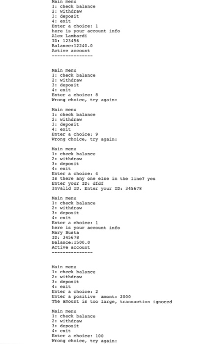 the information. Note: A data file data.txt has been provided. Here are