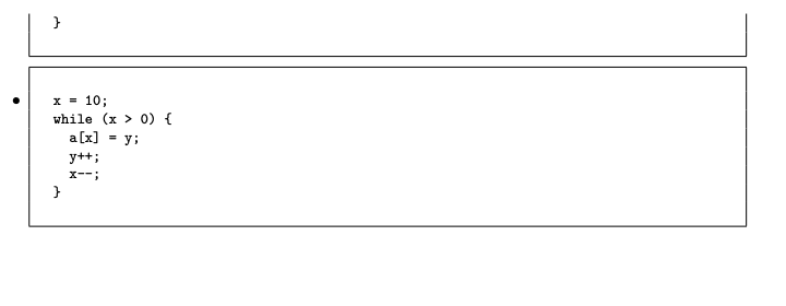 In all cases, assume the variables are stored in the following registers:
