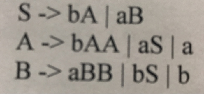 Convert to Chomsky Normal Form 