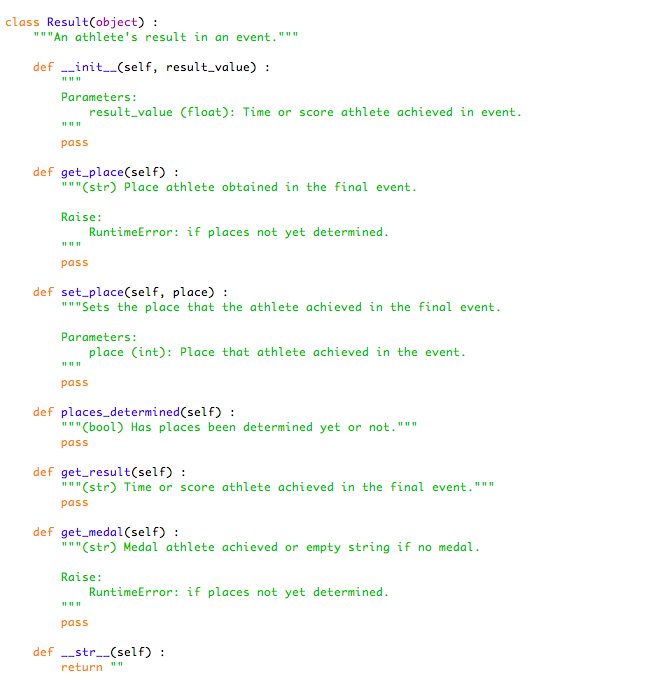 just answer the first part, thanks a lot ! Athlete data for