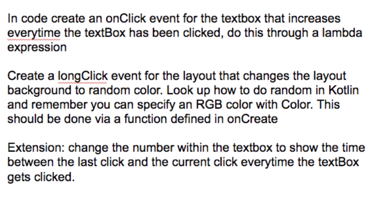 Mobile Programing - Android Studio USE Kotlin In code create an onClick